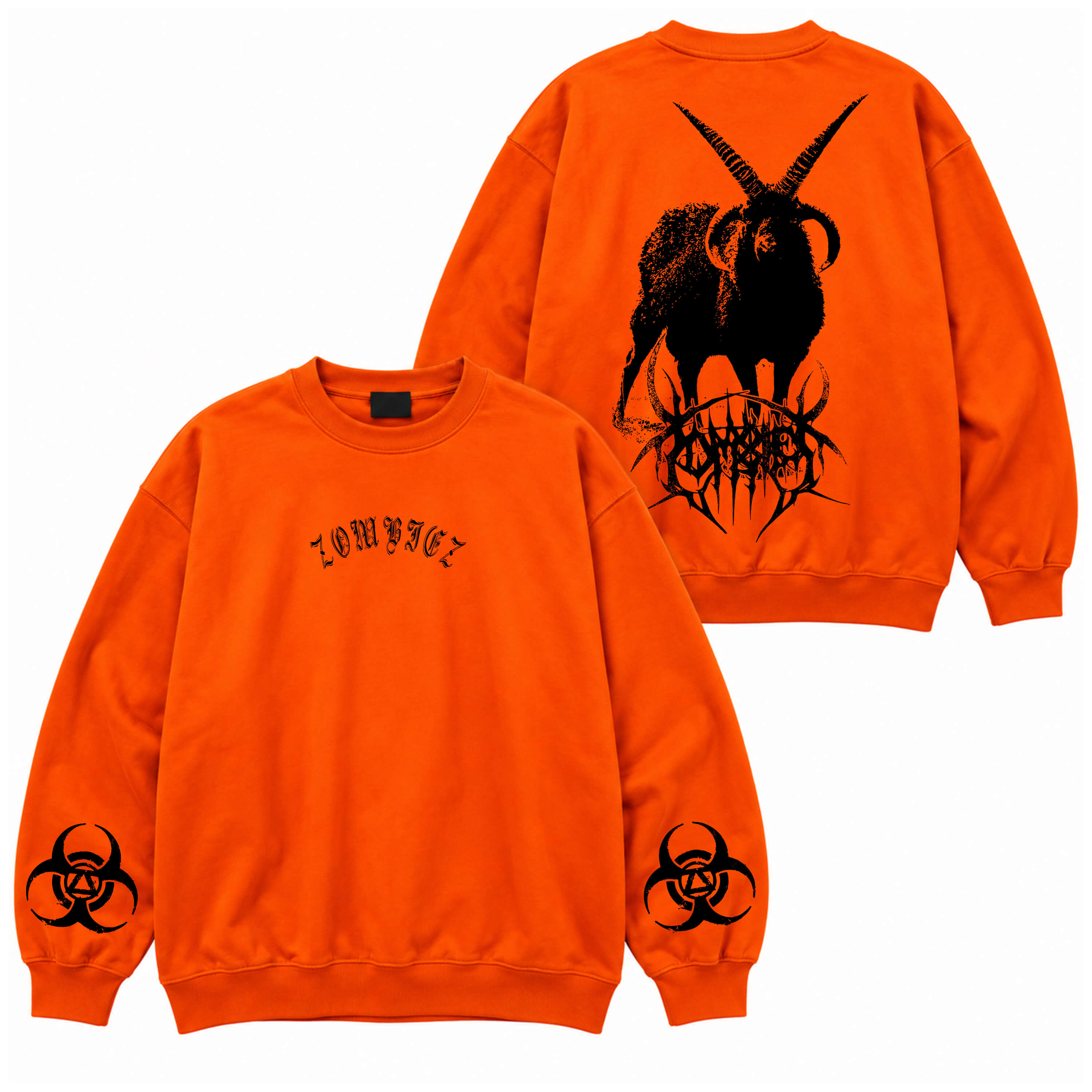 Black Goat Crewneck Sweater
